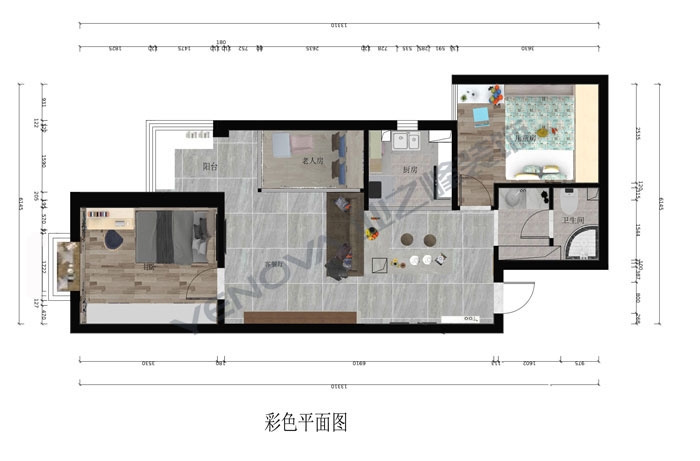 70㎡学区房，两居变三居，居住三代人！