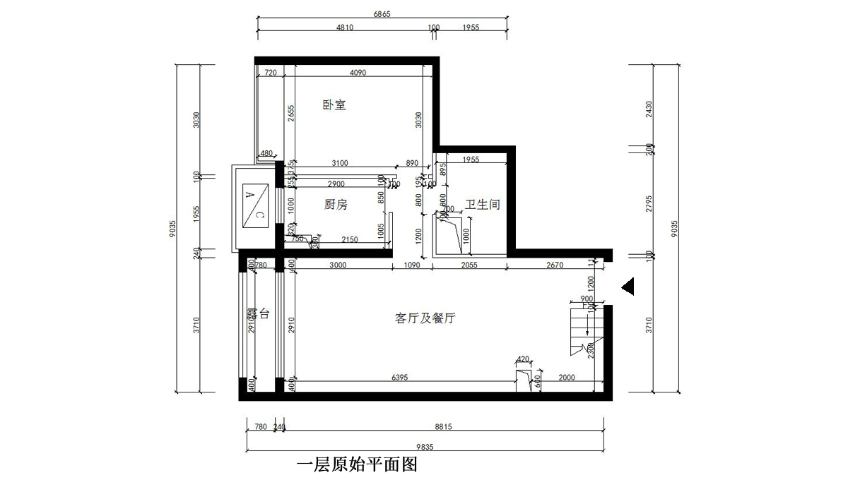 一层原shi平面图