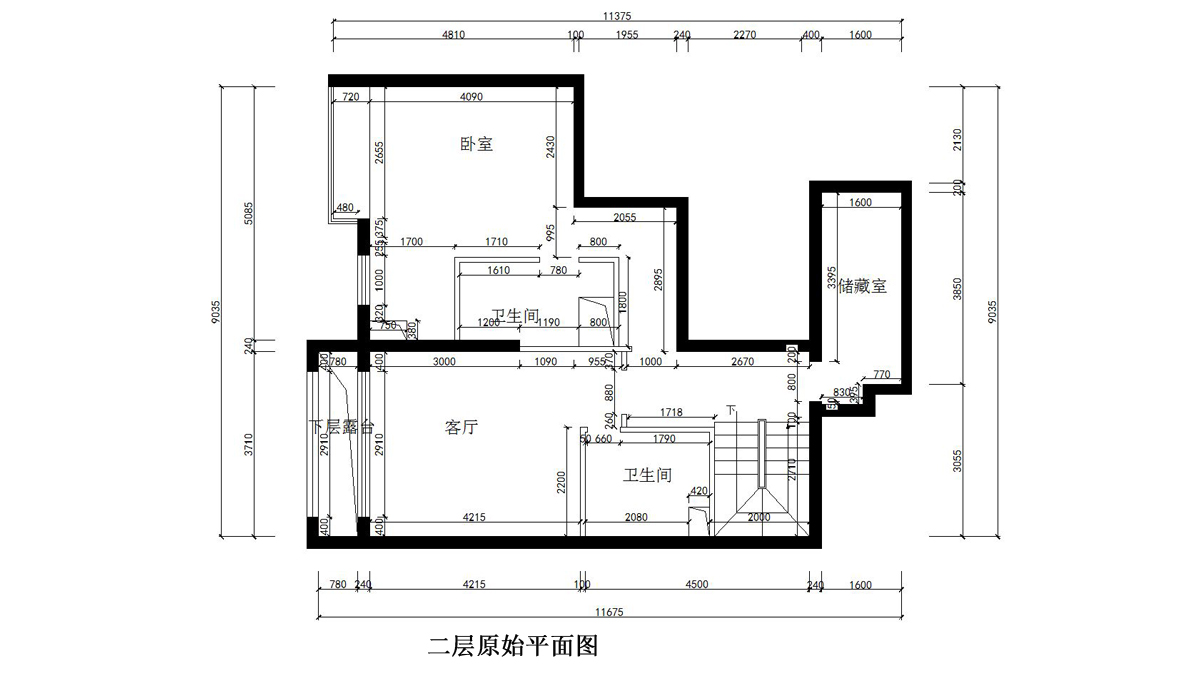 二层原shi平面图