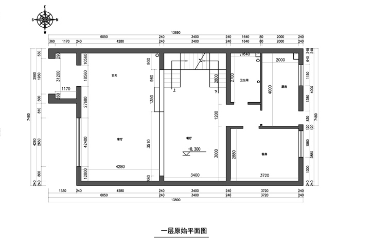 一楼原始平面图