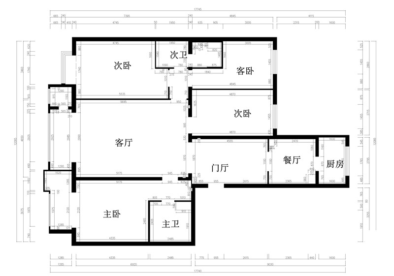 彩色平面布局图