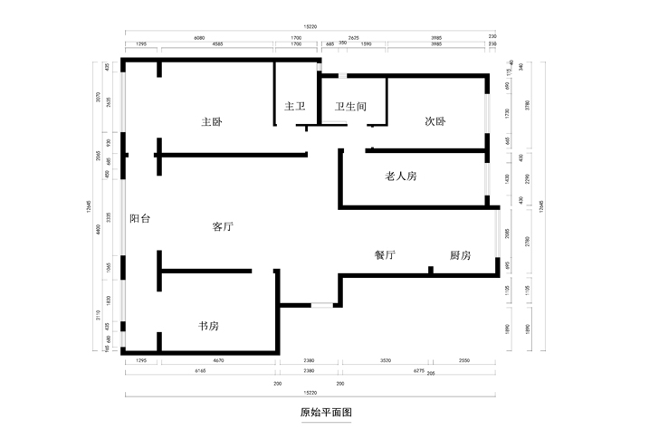 原始平面图