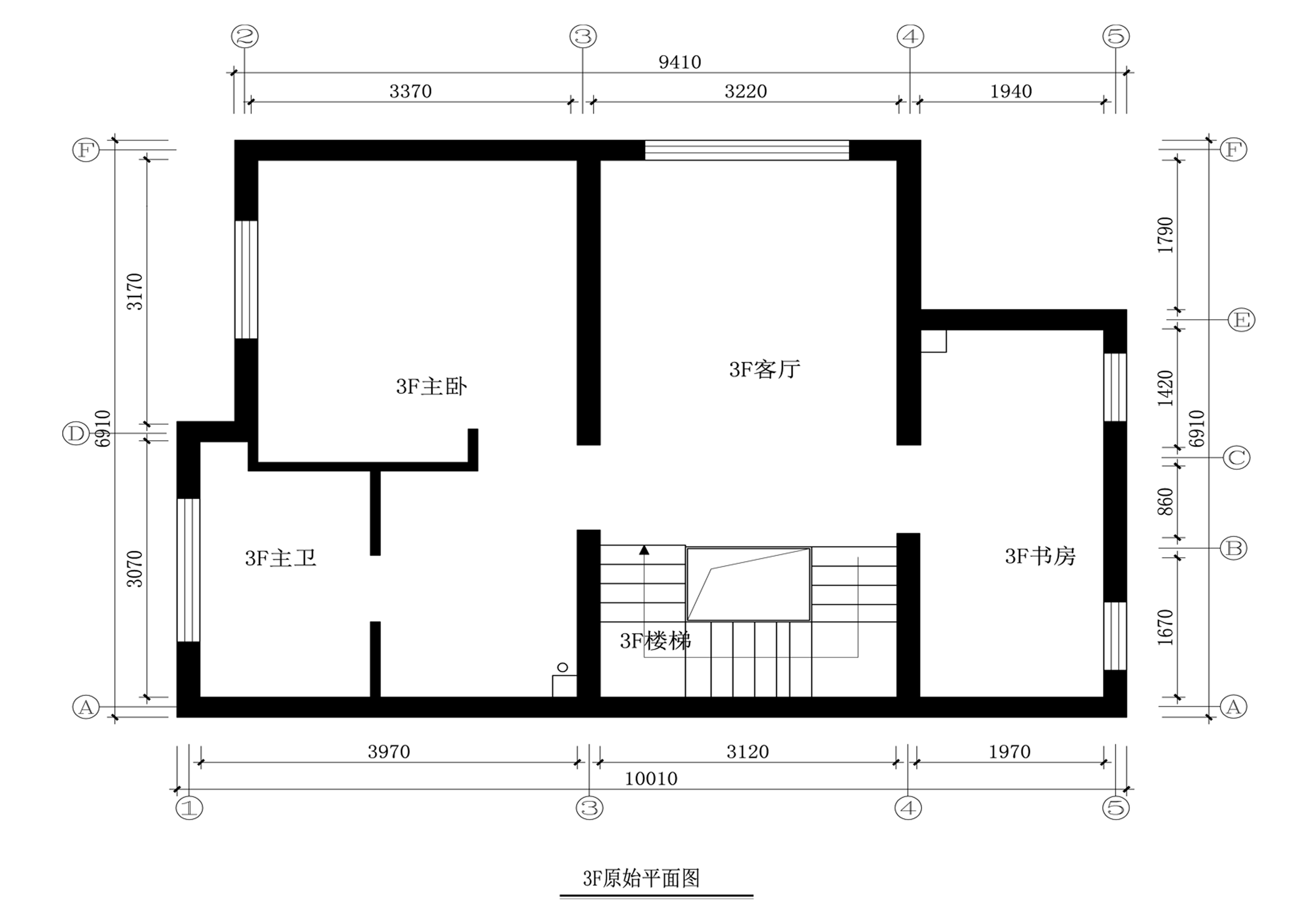 三层原shi平面