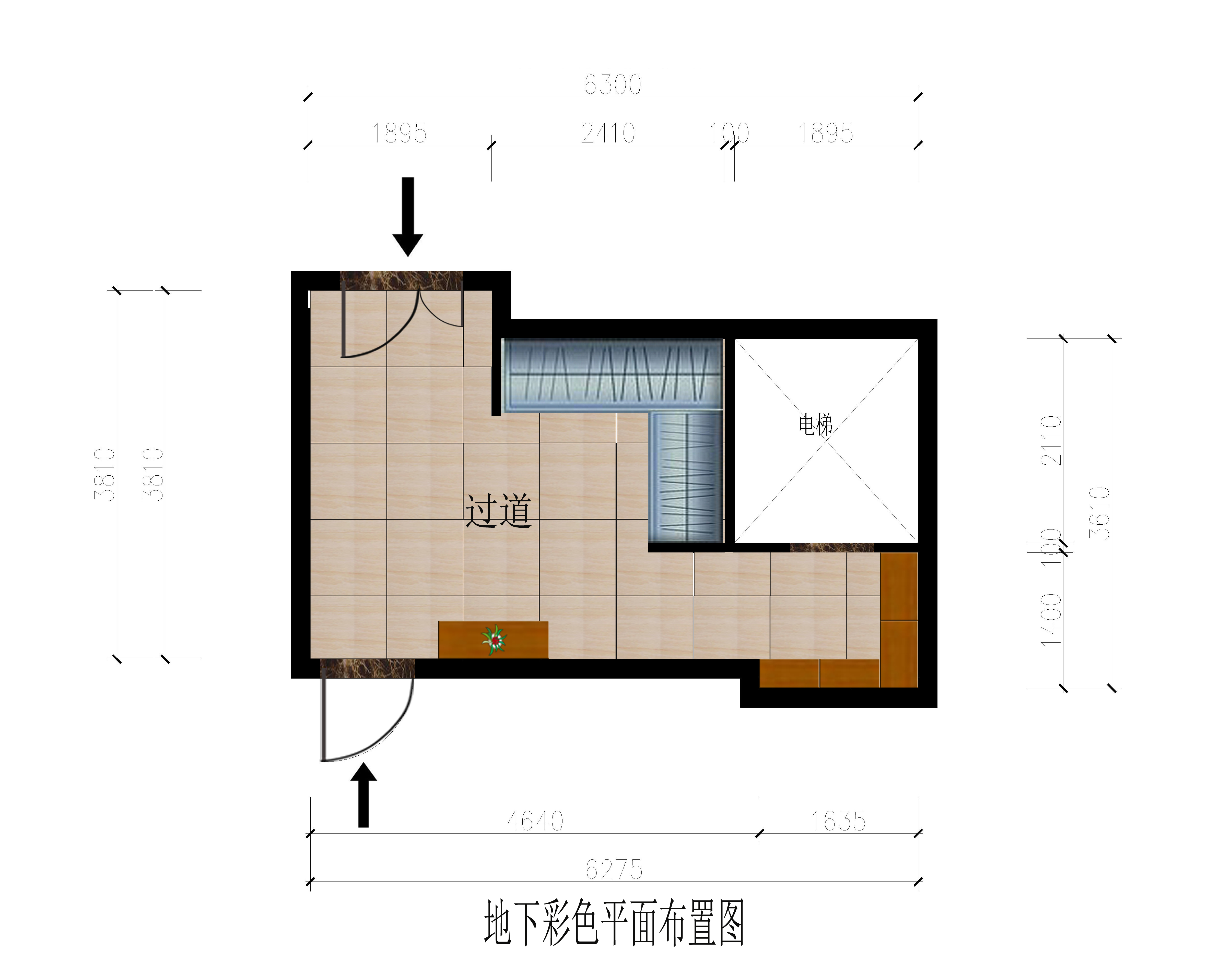 地下彩色平面图