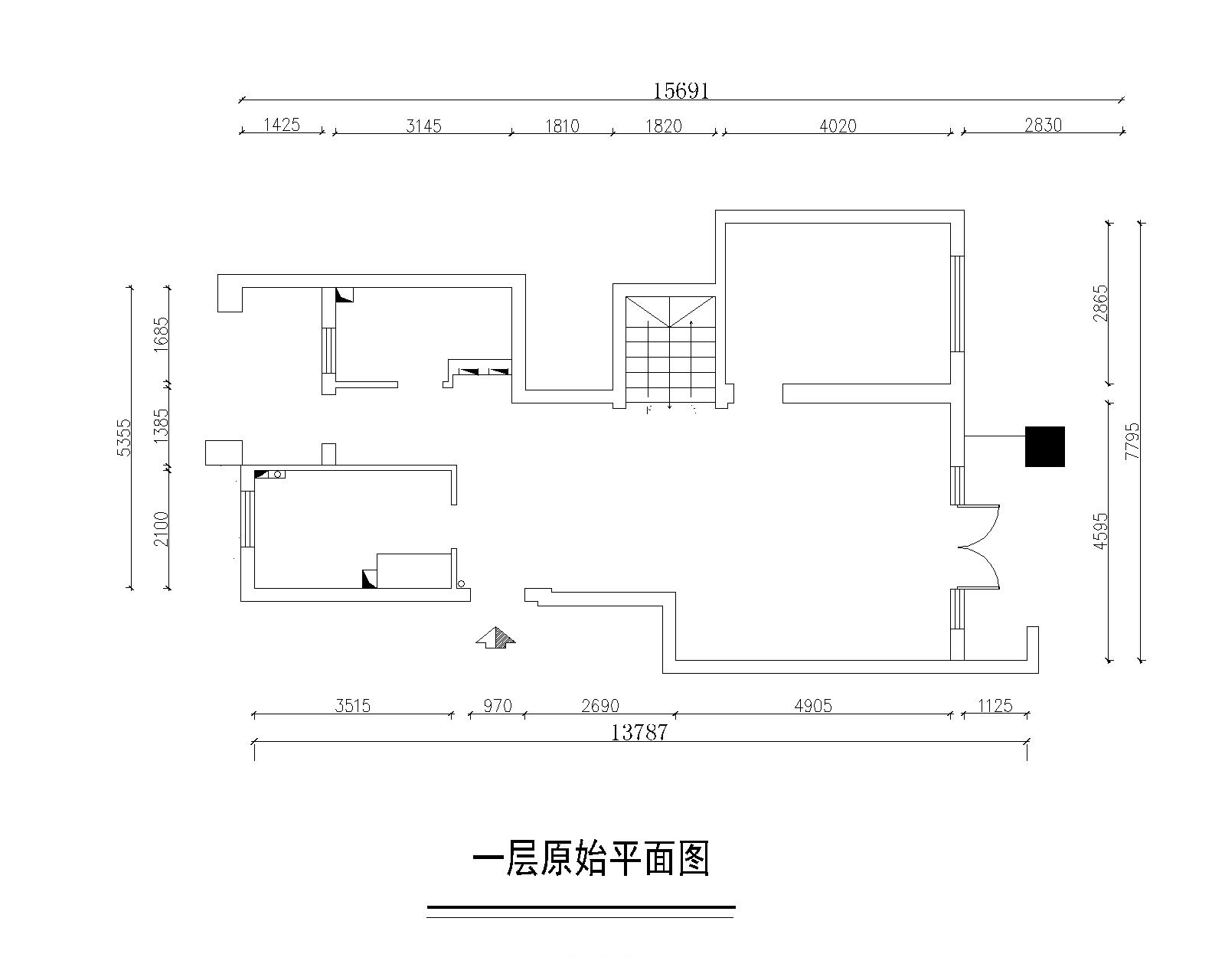 原始一层平面图