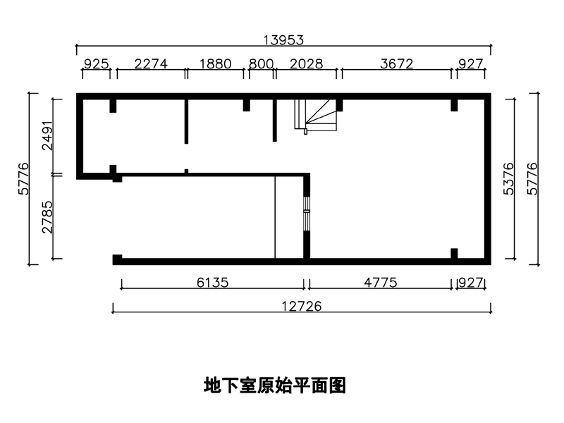 地下室原始结构图