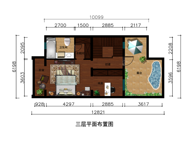 三层平面图