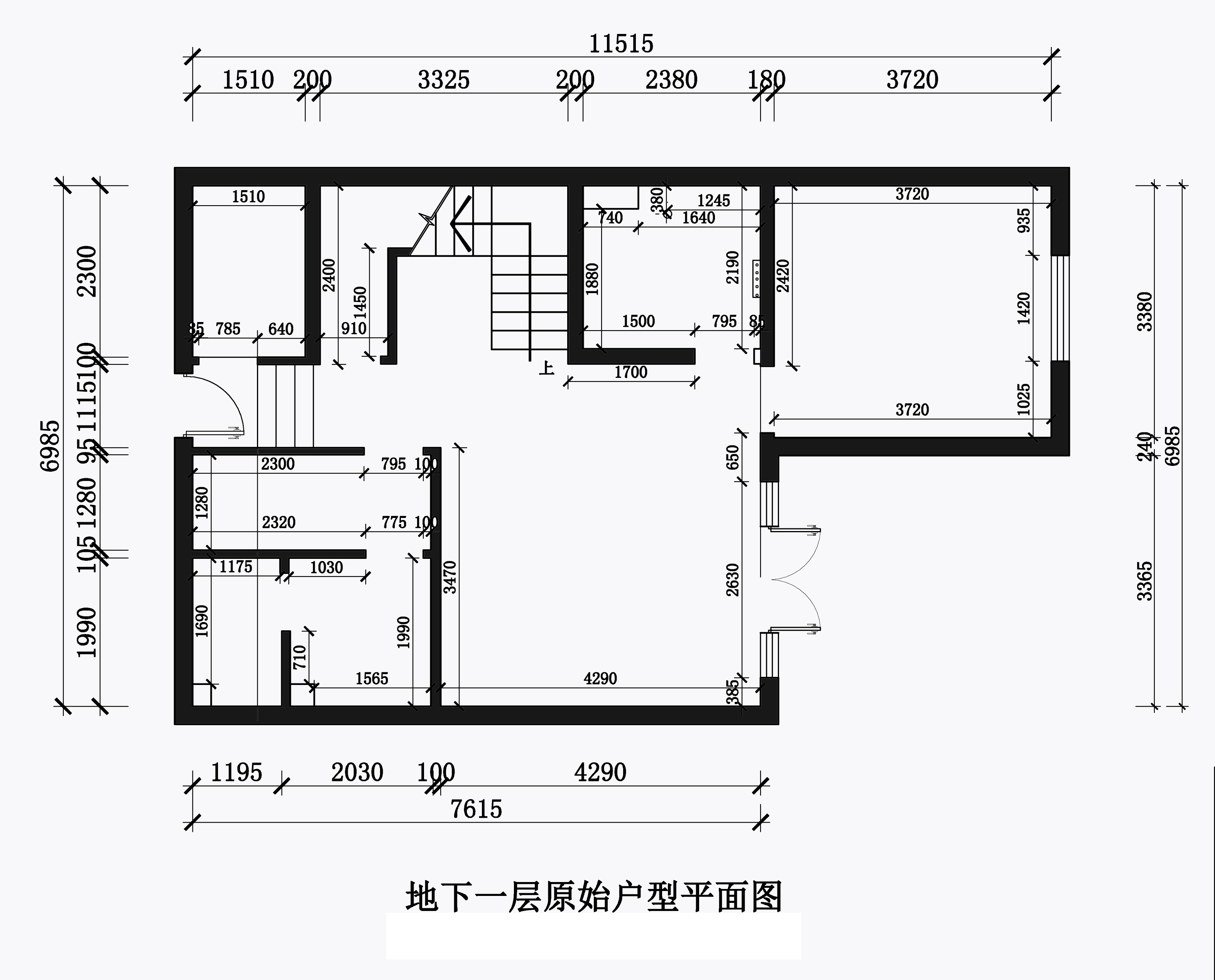 地下原shi平面图