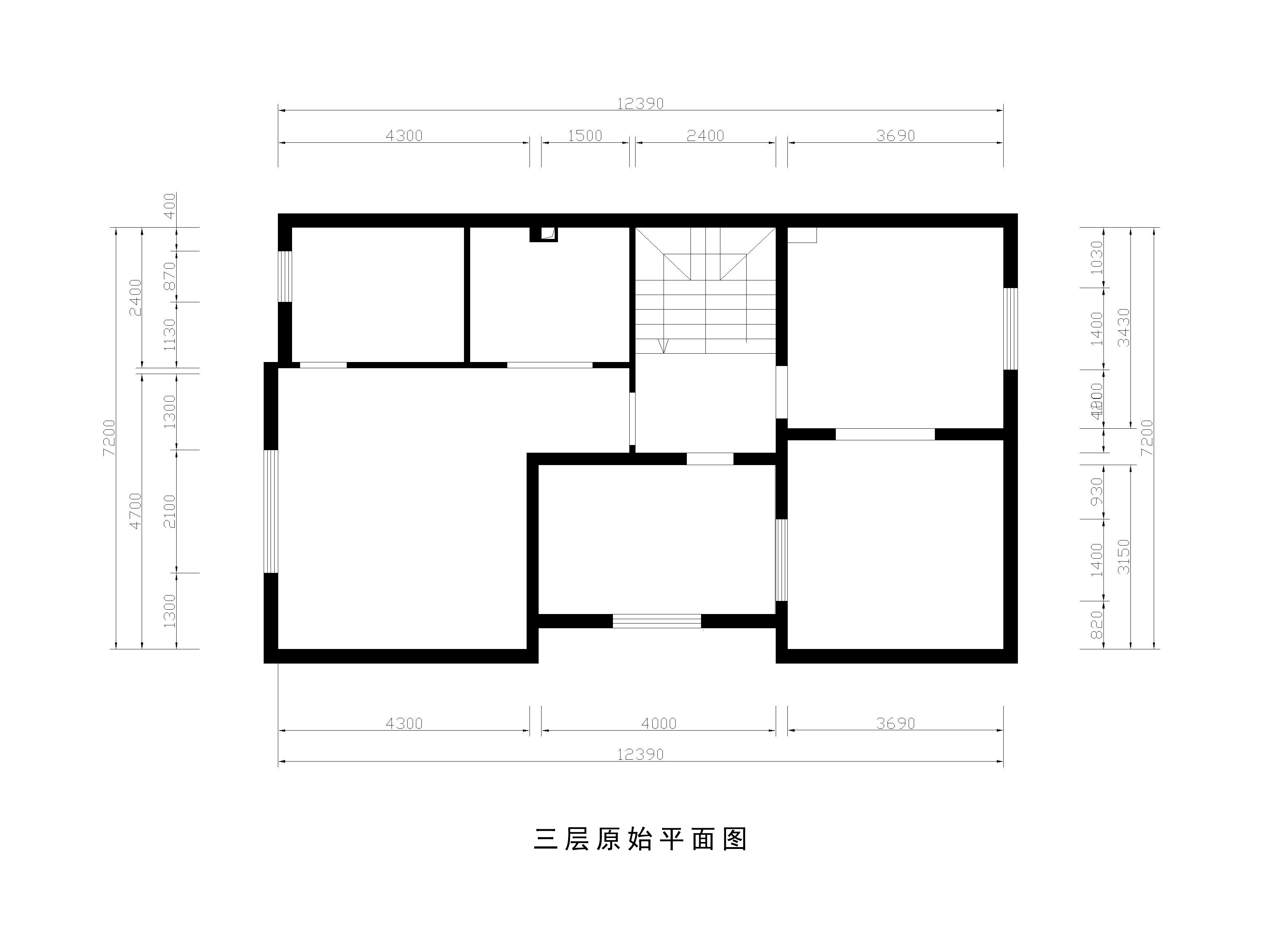 原shi三层平面