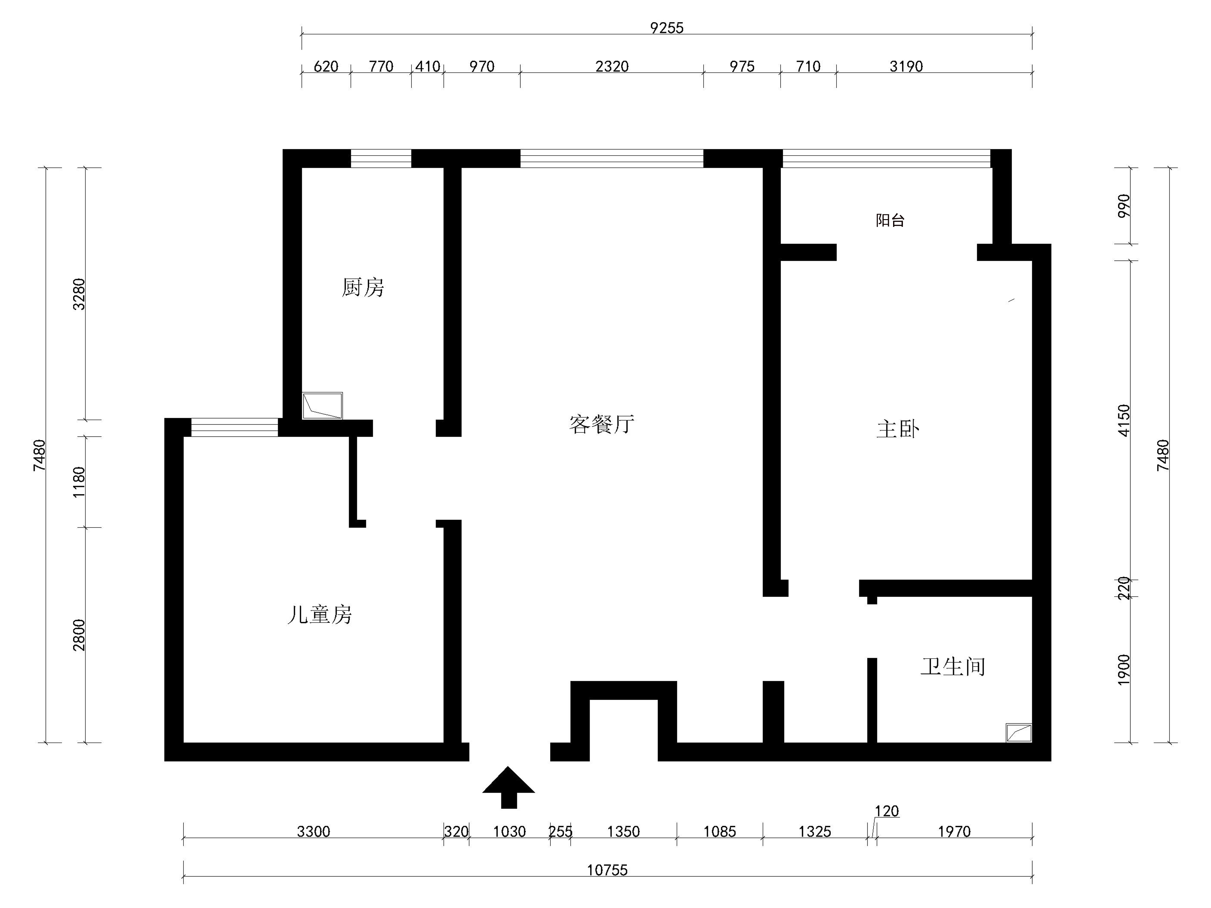 中职小区原始户型