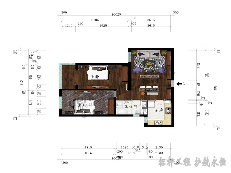 彩色平面布置图