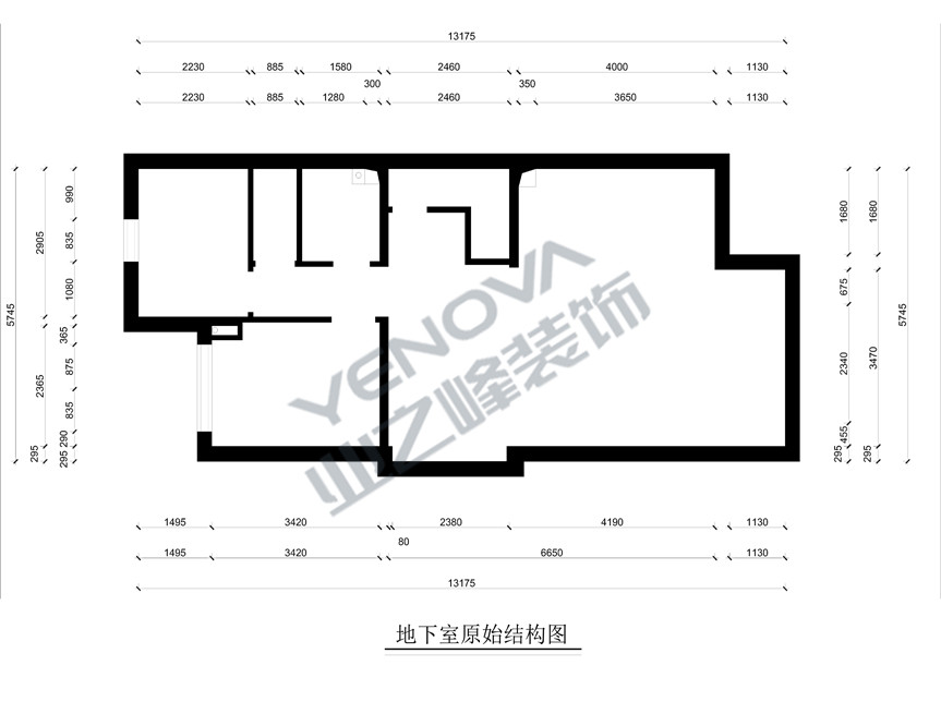 地下原始户型图