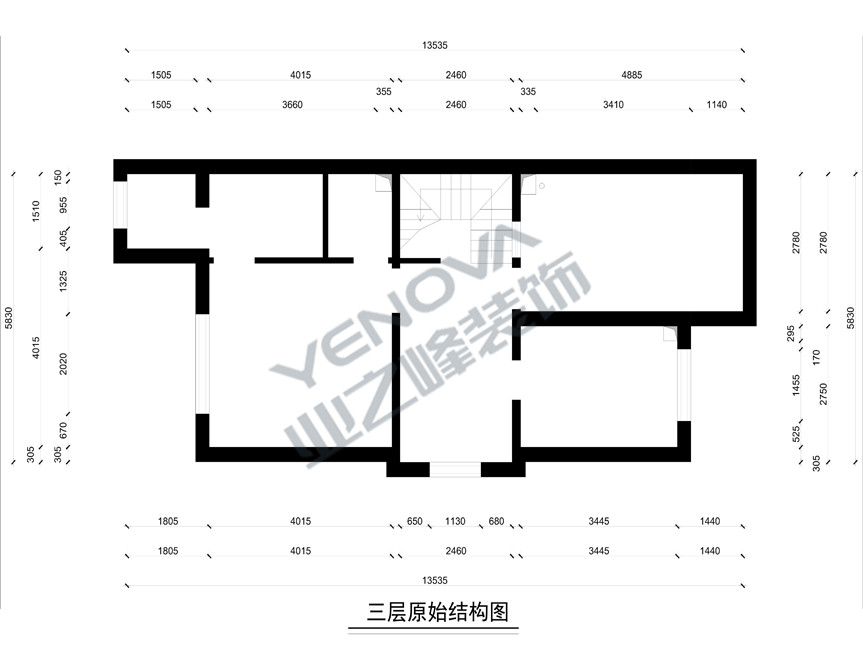 三层原shi户型图