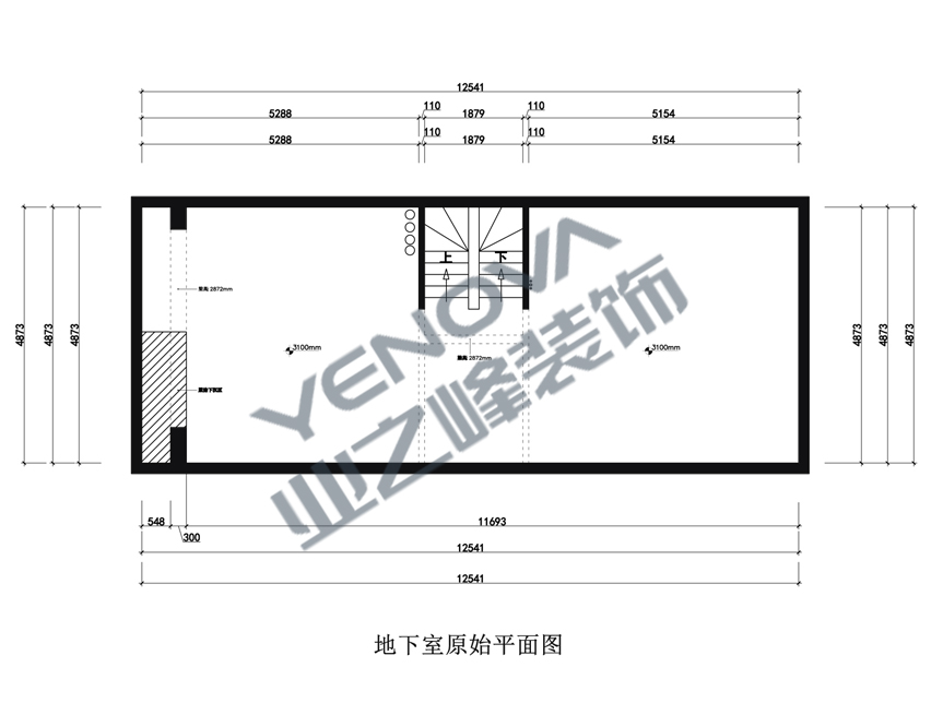 地下室-原始平面图