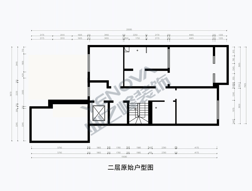 二层原始平面图