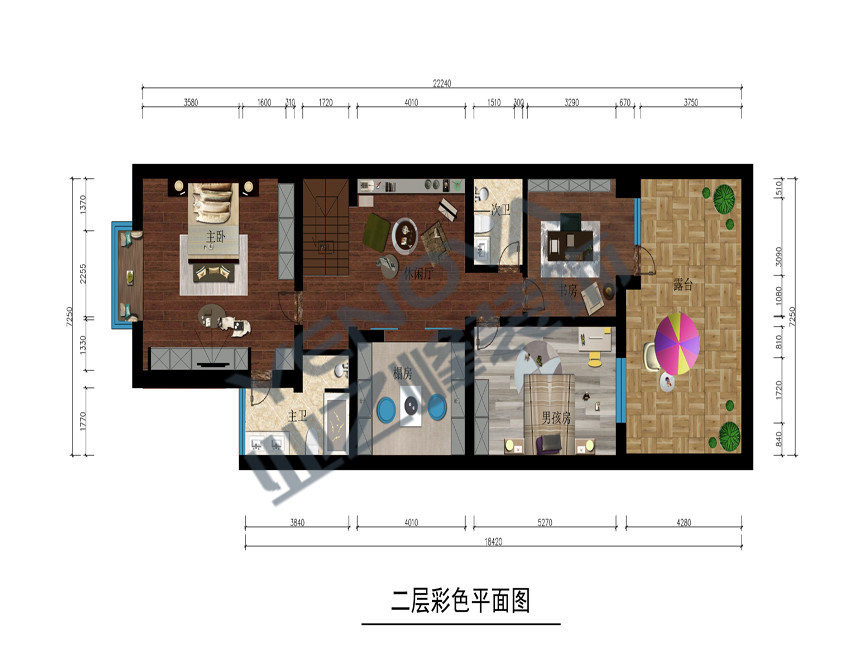 二层平面布置图