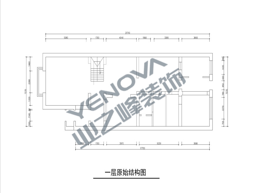 一层原始户型图