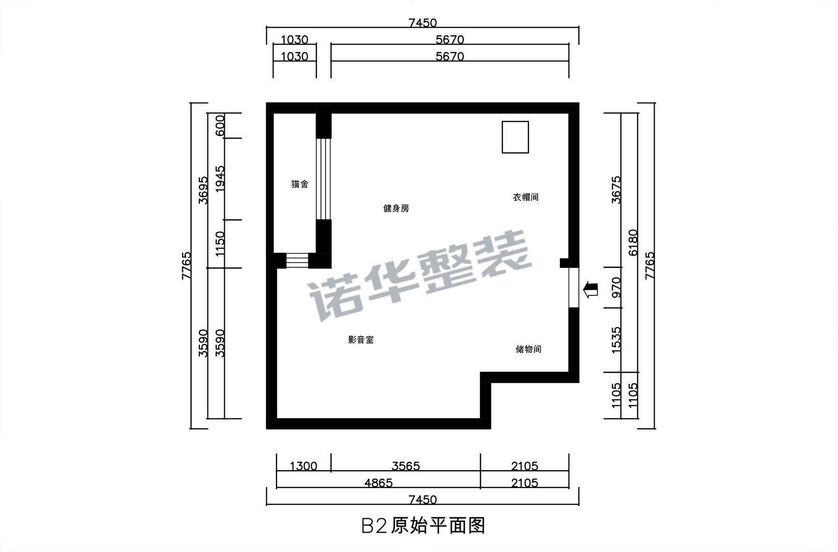 地下二层结构图