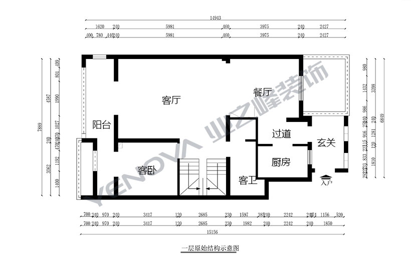 一层原shi平面图