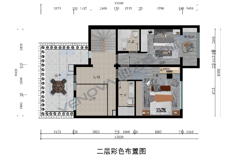 二层彩平图