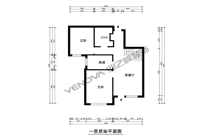 一层原始平面图