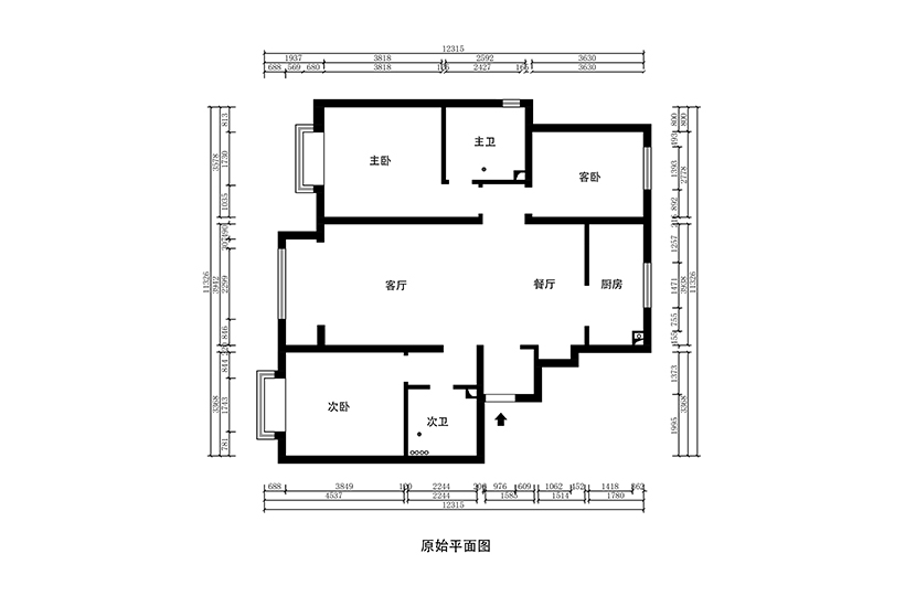 原始平面图