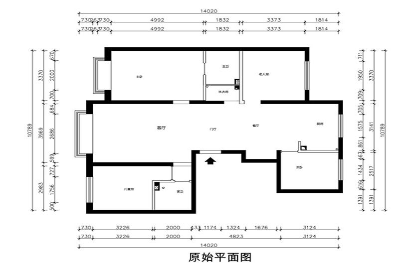 原始平面图