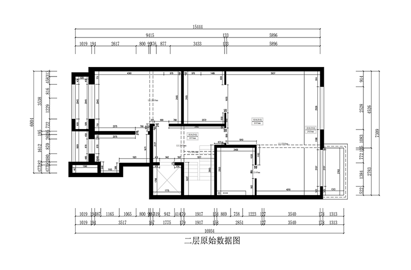 二层原始平面图