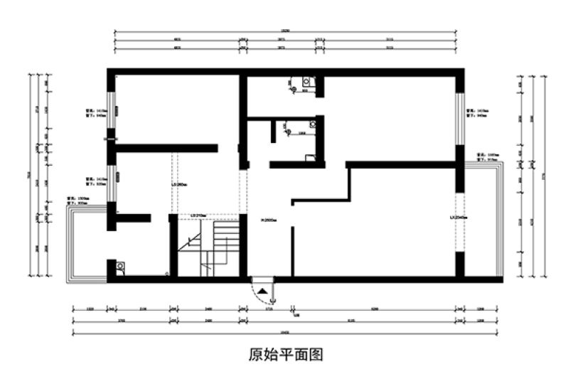 一层原始平面图