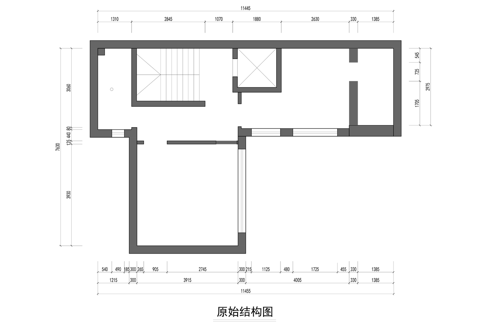 二层原shi结构图