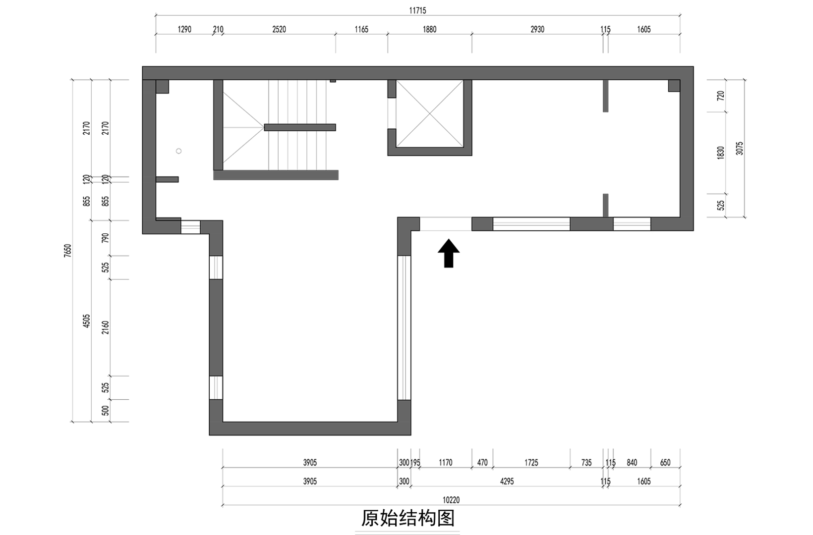 一层原shi结构图