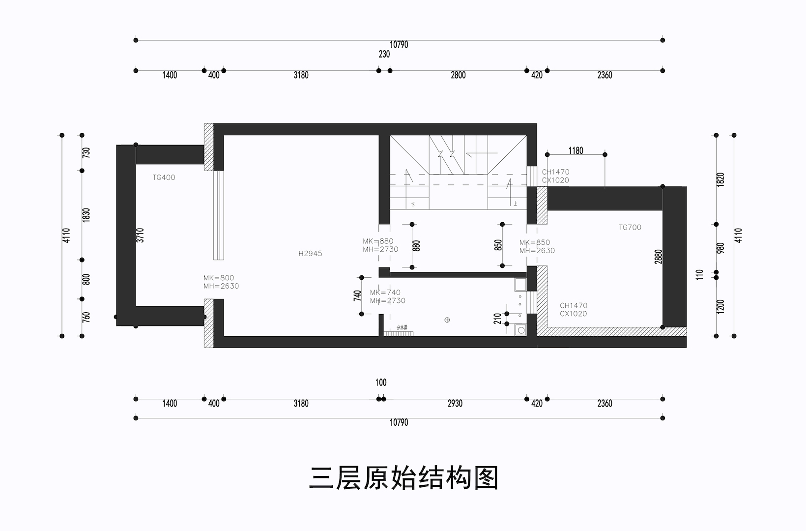 三层原始结构图