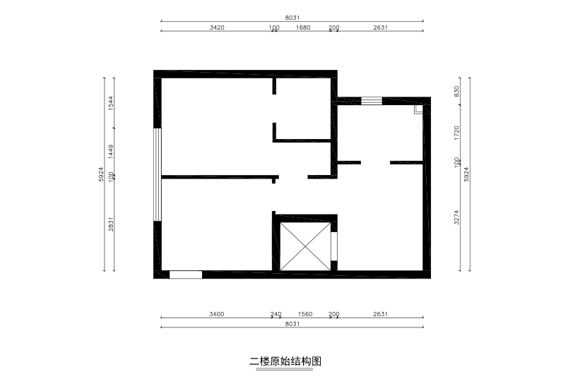 二层原shi结构图