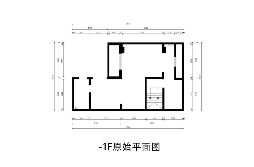 负一层原始结构图