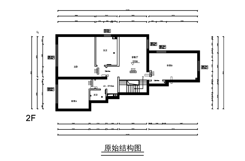 二层原shi结构图