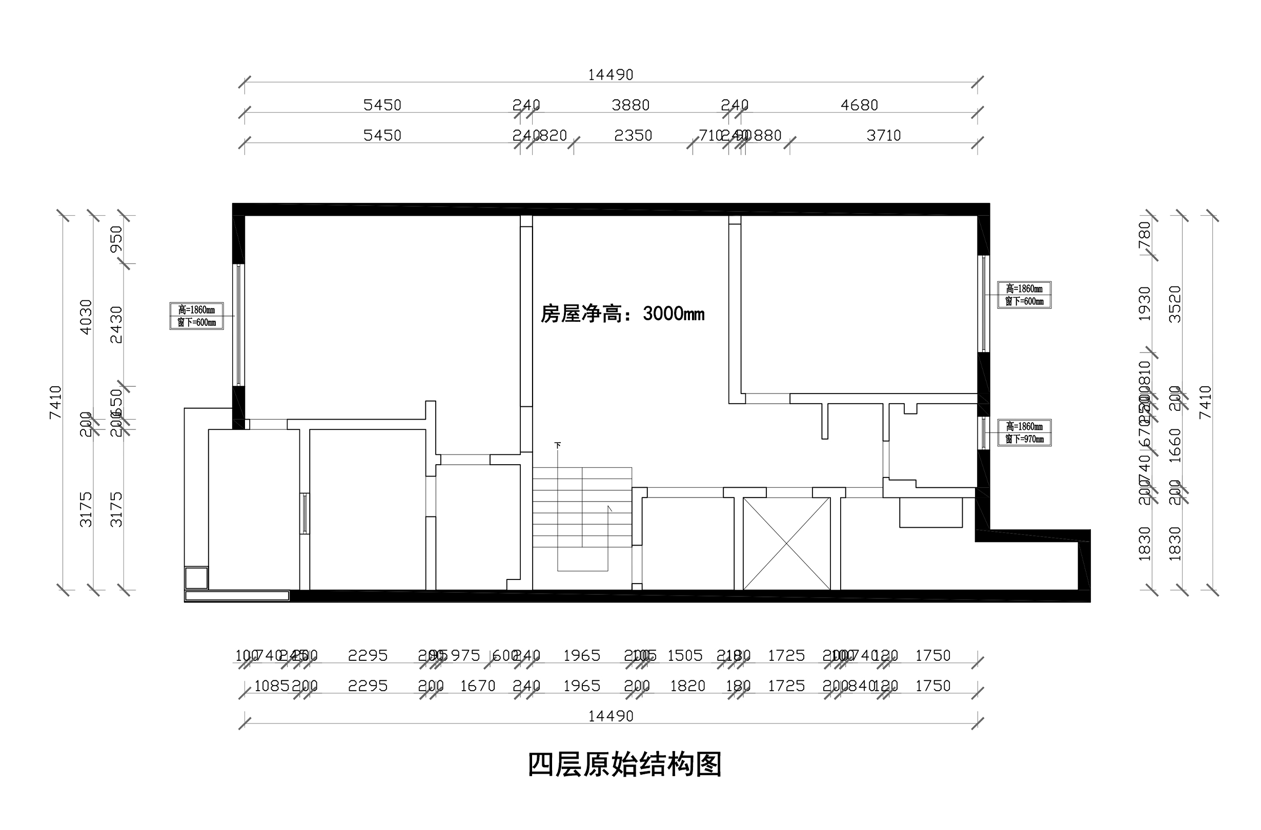 四层原始结构图