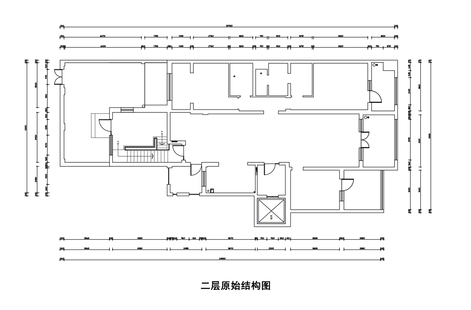 二层原始结构图