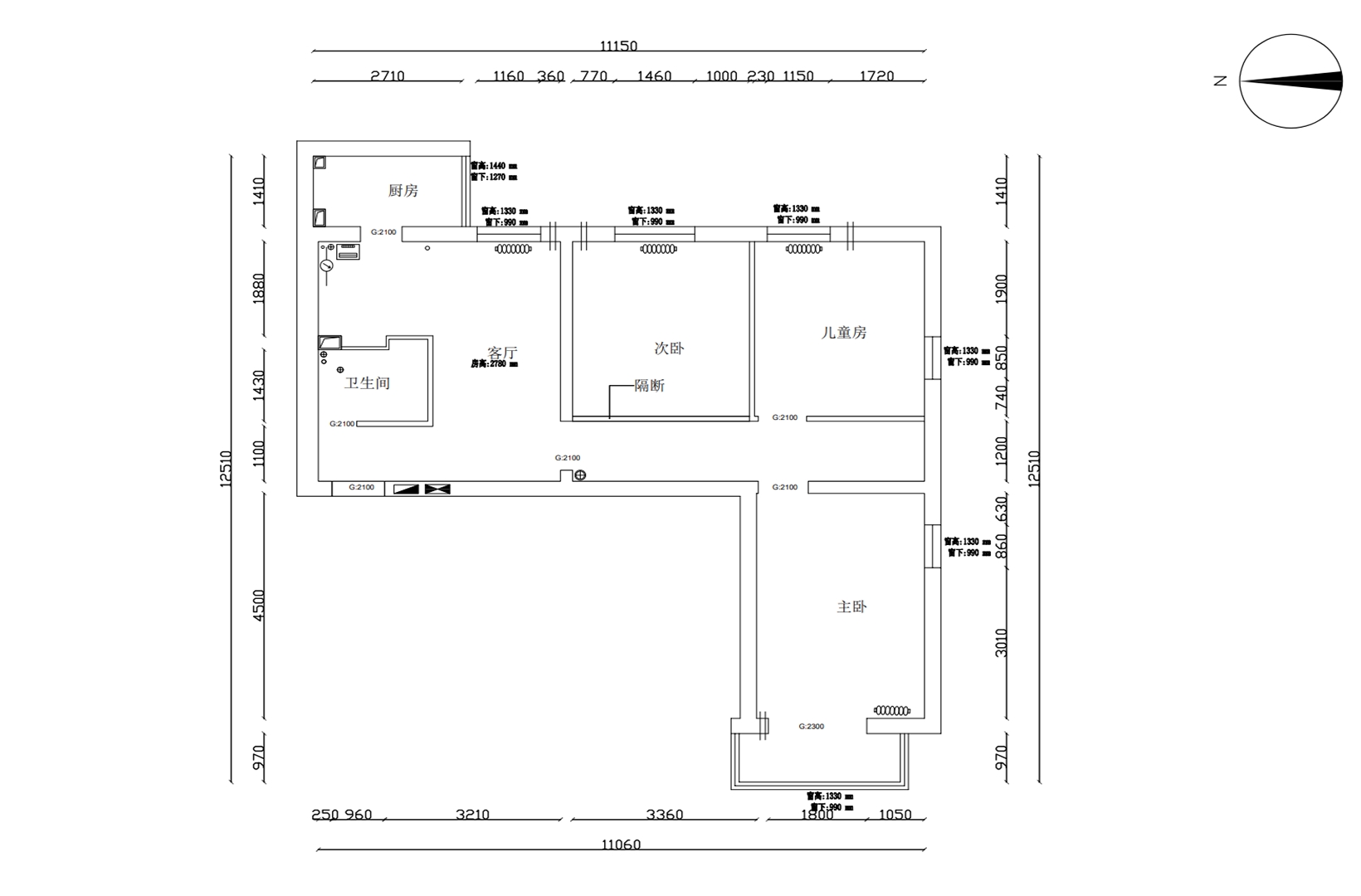 原始户型图